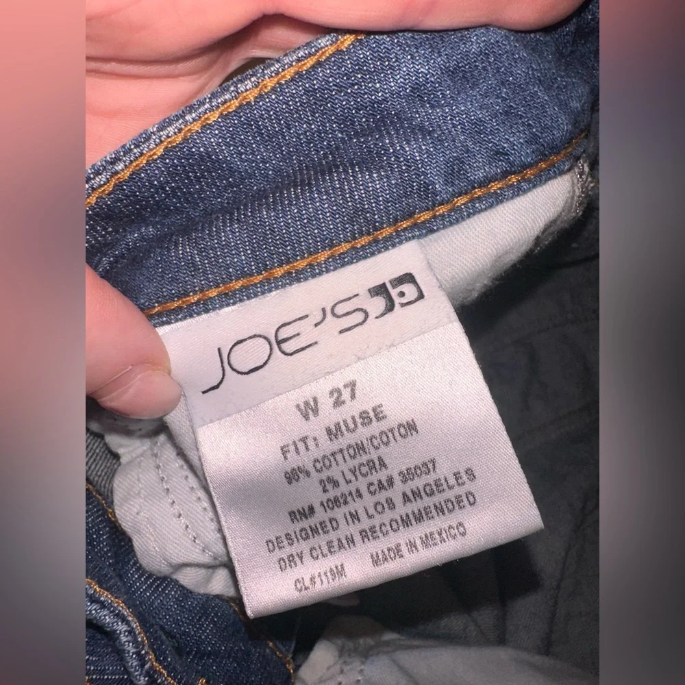 EUC Joes Jeans Muse Cut Slight Bootcut Straight Leg Size 27 Women's Blue Jeans